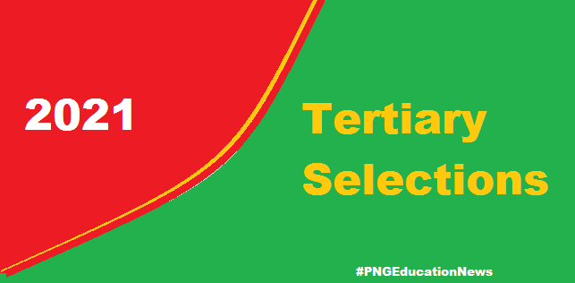 PNG tertiary selection list 2022