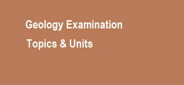 Grade 12 Geology Examination Topics and units