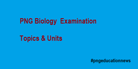 PNG Biology Examination Topics and Units 