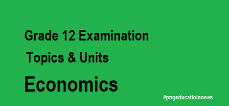 PNG Grade 12 Examination Topics for Economics 