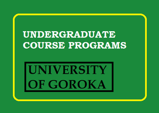undergraduate course programs for university of goroka