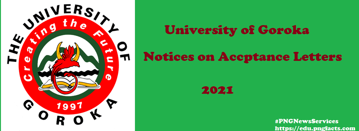 University of goroka offer letters